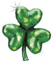 Holografischer Kleeblatt Folienballon 89cm