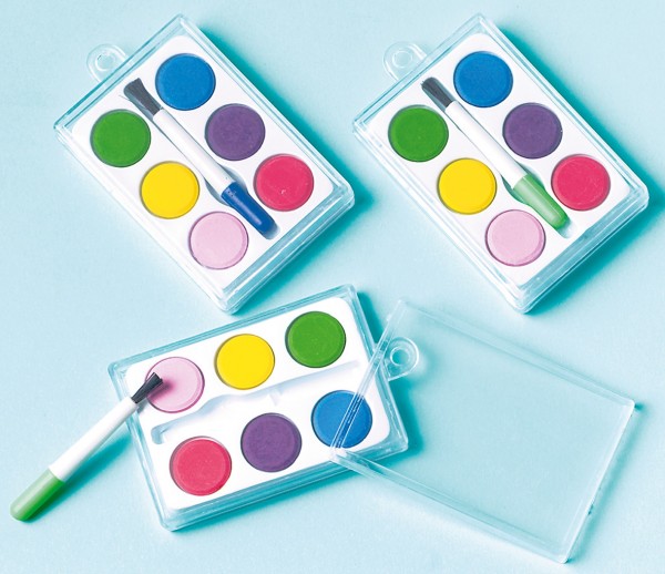 12 kleine Malkästen Mitgebsel