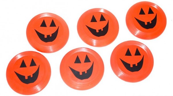 6 Mini Kürbis Frisbees 6cm
