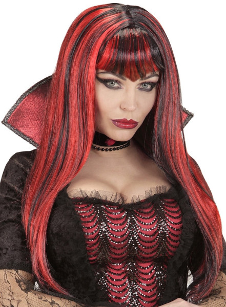 Glänzende Haarpracht Vampirella Perücke