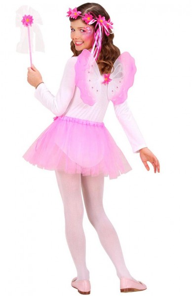 Pinke Feen Blumen Set