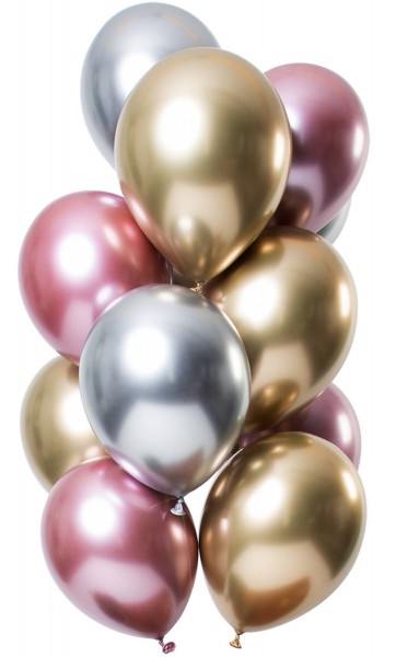 12 Latexballons Spiegel Effekt