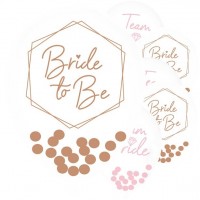 Vorschau: 6 Shiny Bachelorette Luftballons 27cm