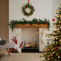 Vorschau: Extra großer Weihnachtskranz 90cm