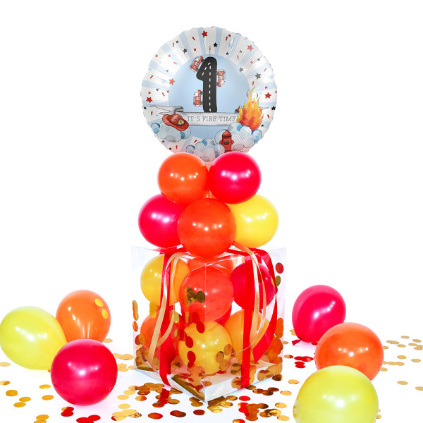 Balloha Geschenkbox DIY Happy Fire Engine - Eins XL