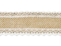 Vorschau: Jute Geschenkband Canaletto 5m x 5cm