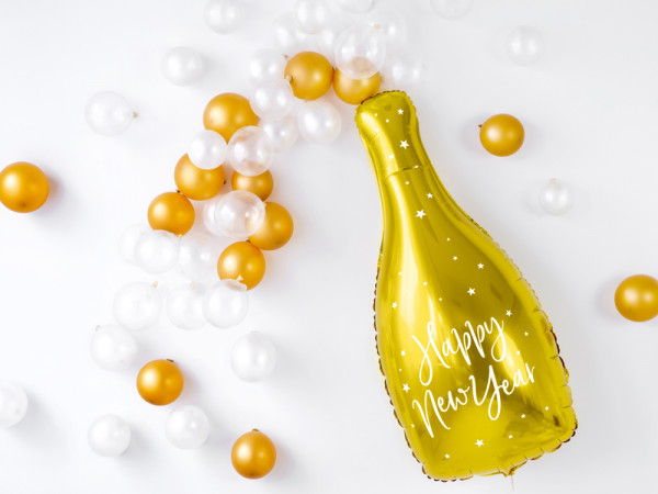 VIP New Year Champagner Folienballon 32 x 82cm