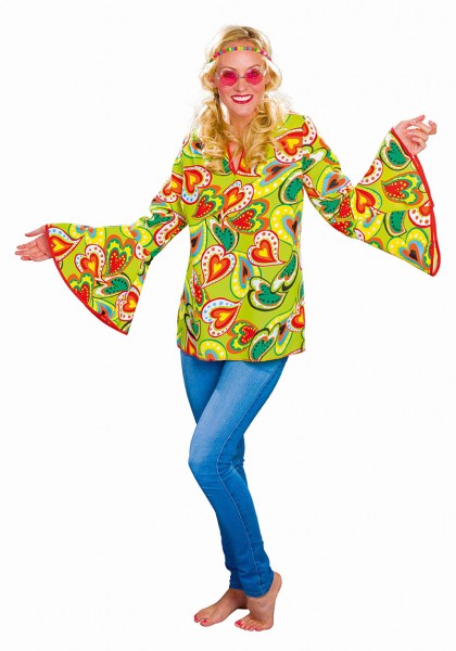 Herzblatt Hippie Damenbluse