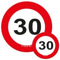 Verkehrsschild 30 Streudeko