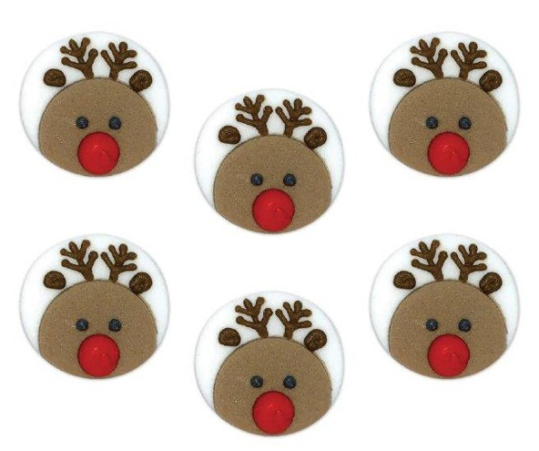 6 Rentier Rudi Cake Topper