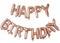 Rosy Party Birthday Ballongirlande 5m
