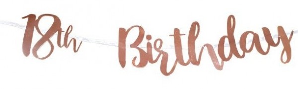 Blooming 18th Birthday Girlande 1m