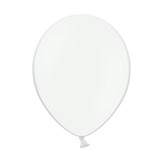 100 Partystar Luftballons weiß 27cm