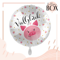 Vorschau: Balloha Geschenkbox DIY Viel Glück Schweinchen XL
