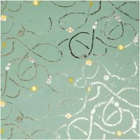 Grünes FSC Geschenkpapier Baumschmuck