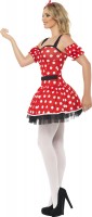 Rotes Pünktchen Minikleid Carmen