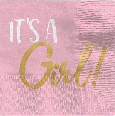16 It´s a Baby Girl Servietten 25cm
