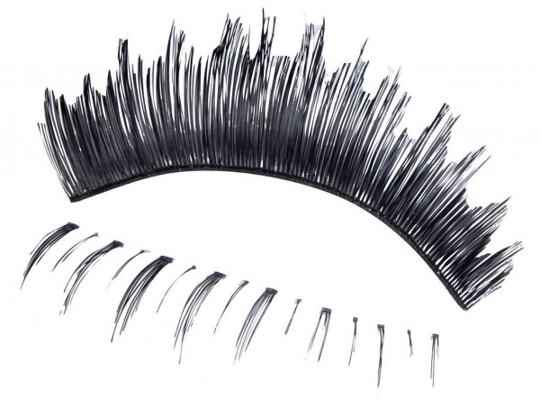 Echthaar Wimpern Duo Schwarz 2