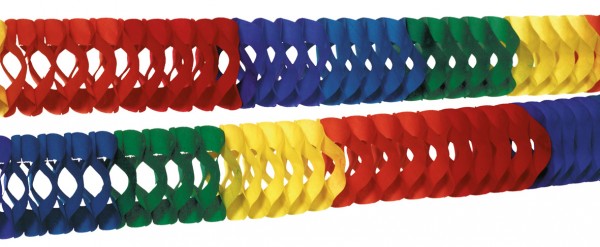 2 Rainbow Colorful Girlanden 7cm x 2,5m