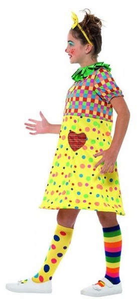 Kunterbuntes Clown Kostüm für Mädchen 4