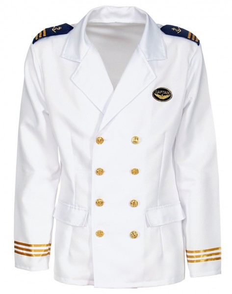 KapitÃ¤nsjacke weiÃ-gold fÃ¼r Herren 3