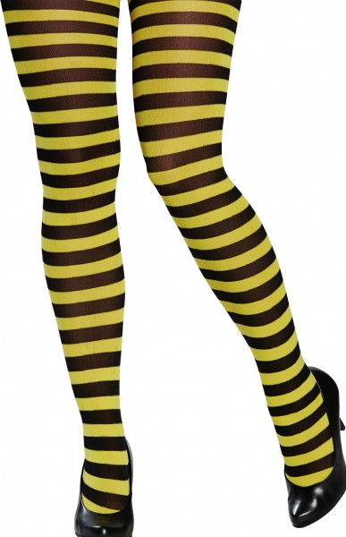 Bienen Strumpfhose Schwarz Gelb
