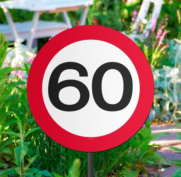 Verkehrsschild 60 Beetstecker