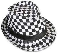 Karierter Fedora Hut