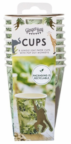 8 Jungle Breeze Eco Pappbecher 250ml 2