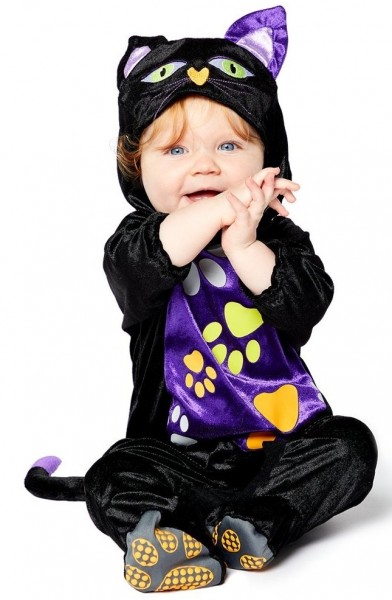 Halloween Katzen Kostüm für Babys