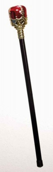Königliches Zepter Rot-Schwarz 47cm