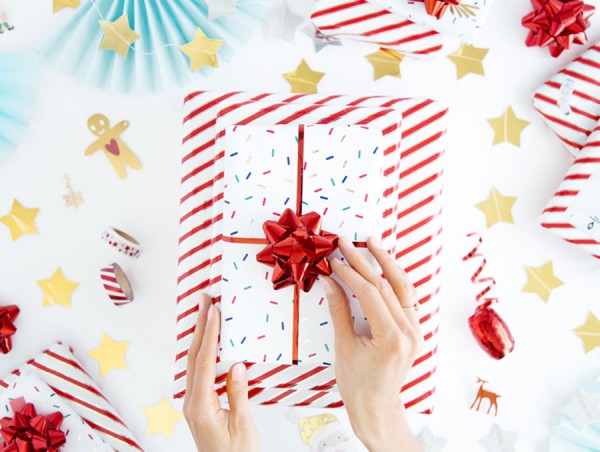Geschenkpapier Flitter bunt 70 x 200cm 3