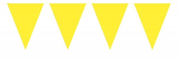 Große Wimpelkette Gelb 10m