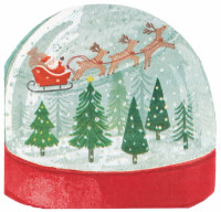 Vorschau: 16 Eco Schneekugel Servietten
