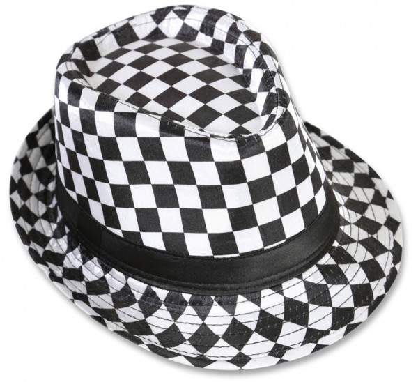 Karierter Fedora Hut