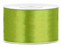 25m Satin Geschenkband apfelgrün 38mm breit