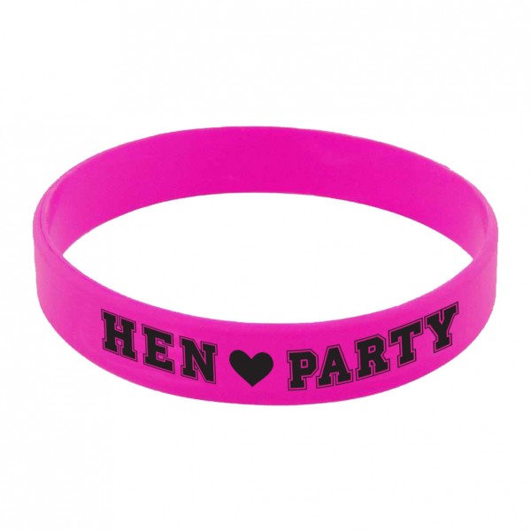 Ladies Night Hen Party Gummi Armaband Pink