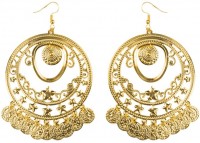 Orientalische Statement Ohrringe Gold