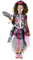 Vorschau: Rosenlady Dia de los Muertos Mädchenkostüm