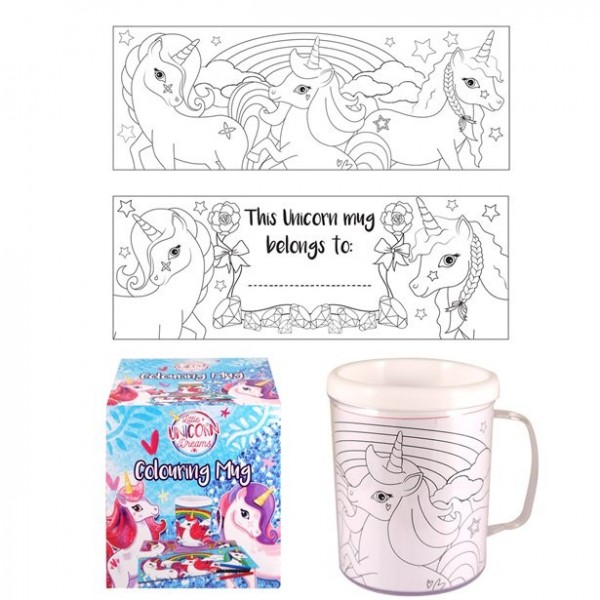 Einhorn Tasse zum Ausmalen