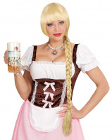 Zünftige blonde Zopfperücke Andrea