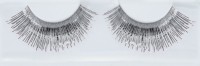 Silberne Lametta Wimpern