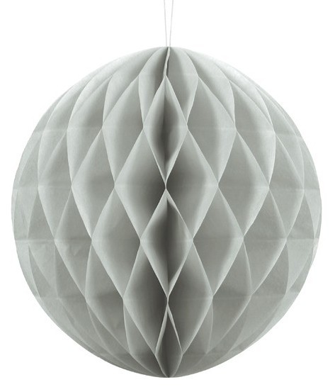 Wabenball Lumina hellgrau 30cm