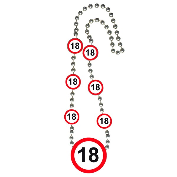 Verkehrsschild 18 Halskette