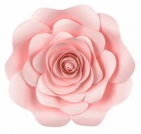 Vorschau: 5 Hellrosa Wanddeko Blumen
