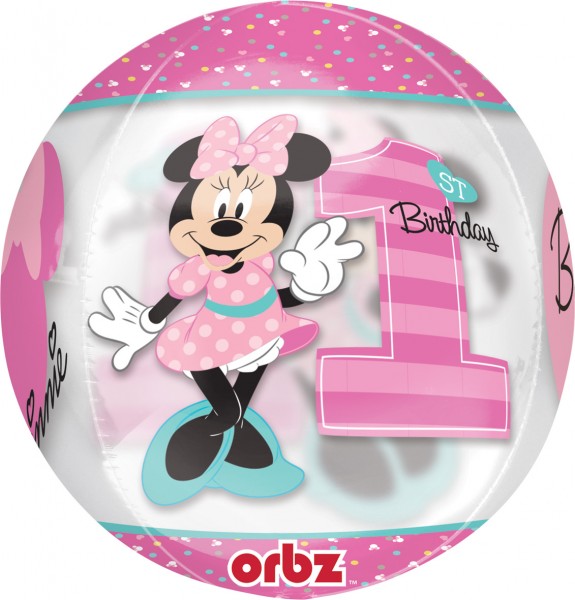 Orbz Ballon Minnie Mouse 1. Geburtstag