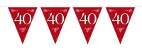 Lovely 40 years Wimpelkette 10m