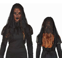 Schwarzer Gothic Schleier Ellyn