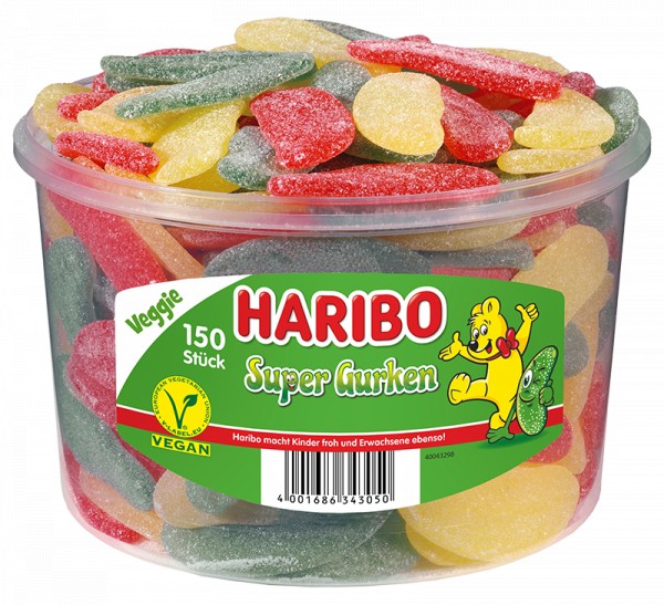 150 Haribo Super Gurken 1350g