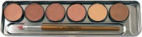 Hautfarben Schmink Palette 6 Farben